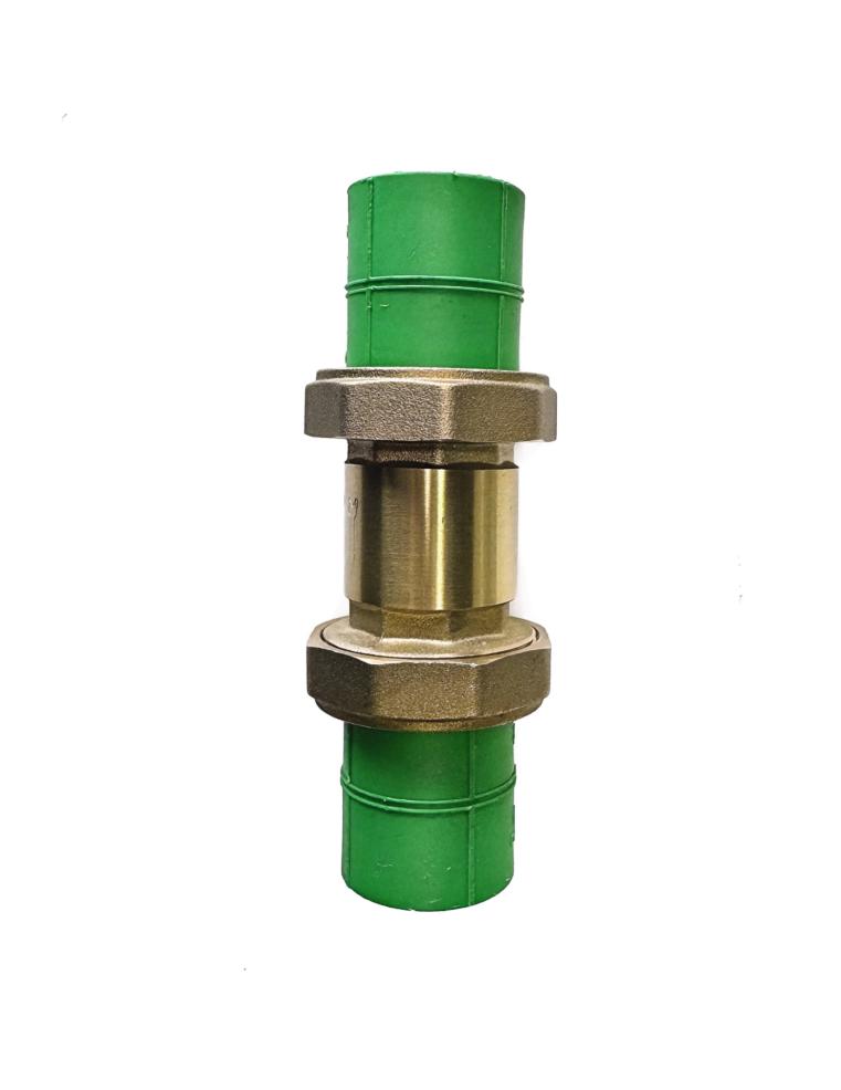 Brass check valve with PPR union