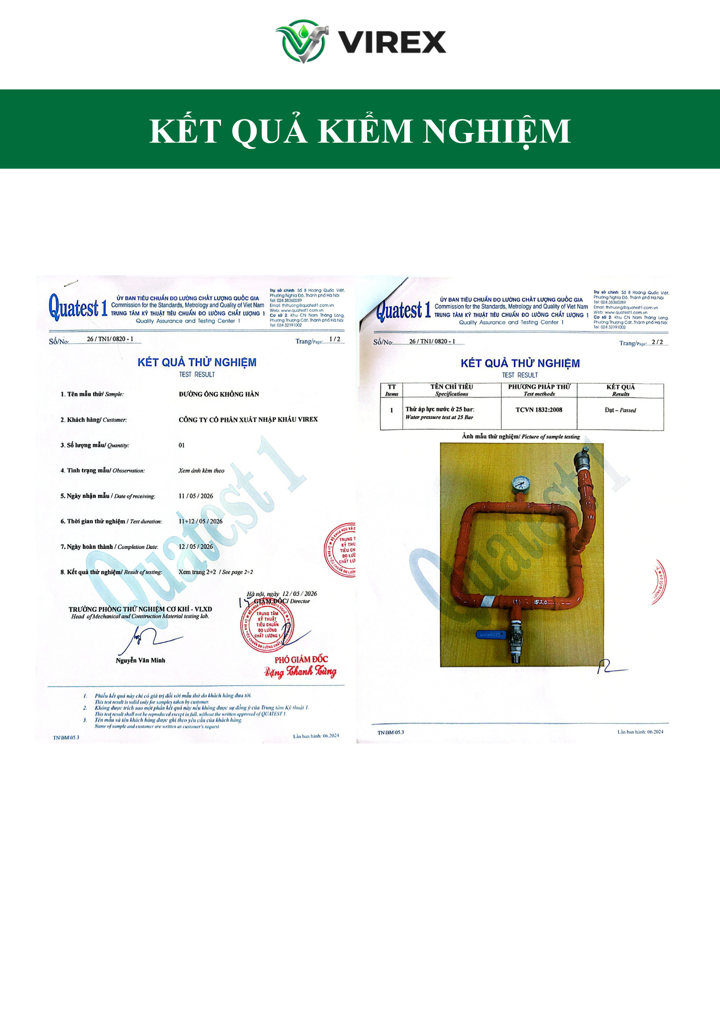 Kết quả kiểm nghiệm KQKN Ống PCCC (1)