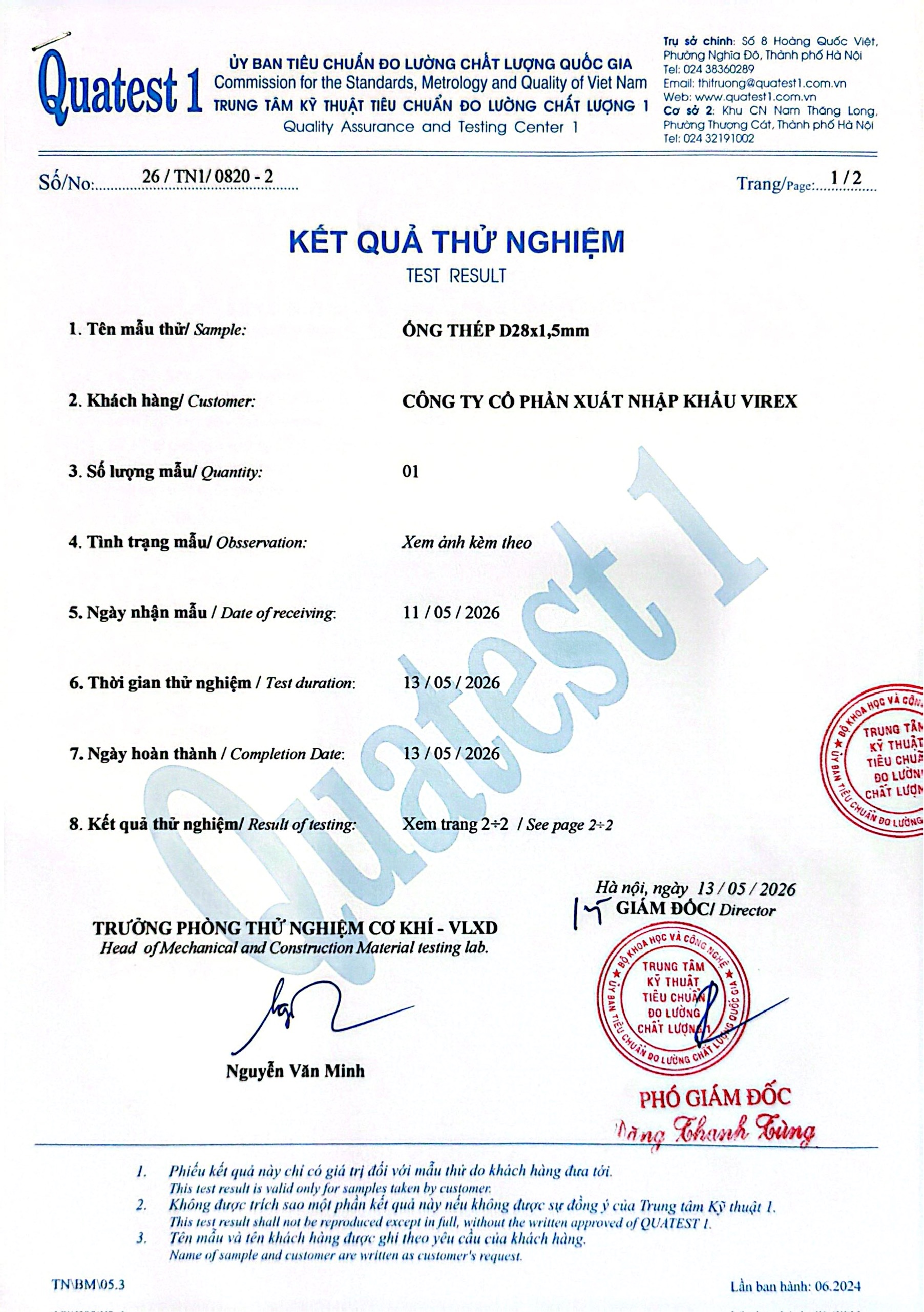 Kết quả kiểm nghiệm KQKN Ống PCCC (4)